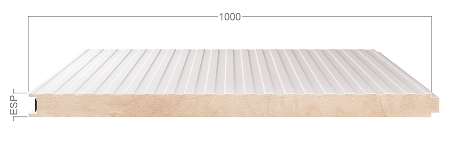 medicion panel sandwich fachada fijacion vista ais prt
