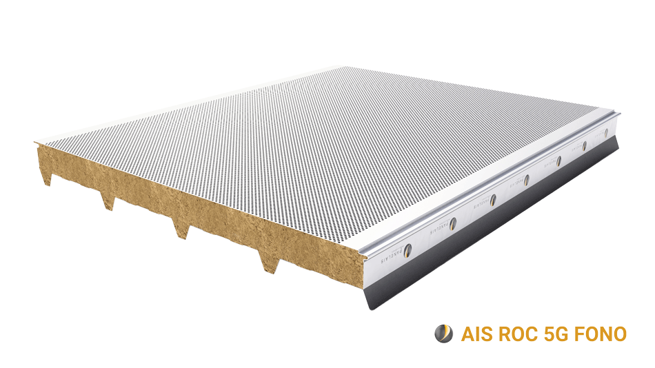 panel cubierta lana de roca aislamiento acustico grecas ais fono g d d