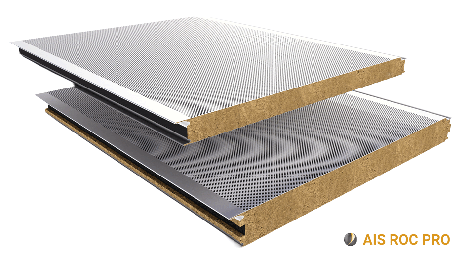 panel fachada absorcion acustico lana de roca fijacion oculta ais fono pro d i