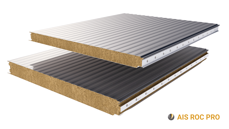 panel sandwich fachada lana de roca fijacion oculta ais roc pro d d