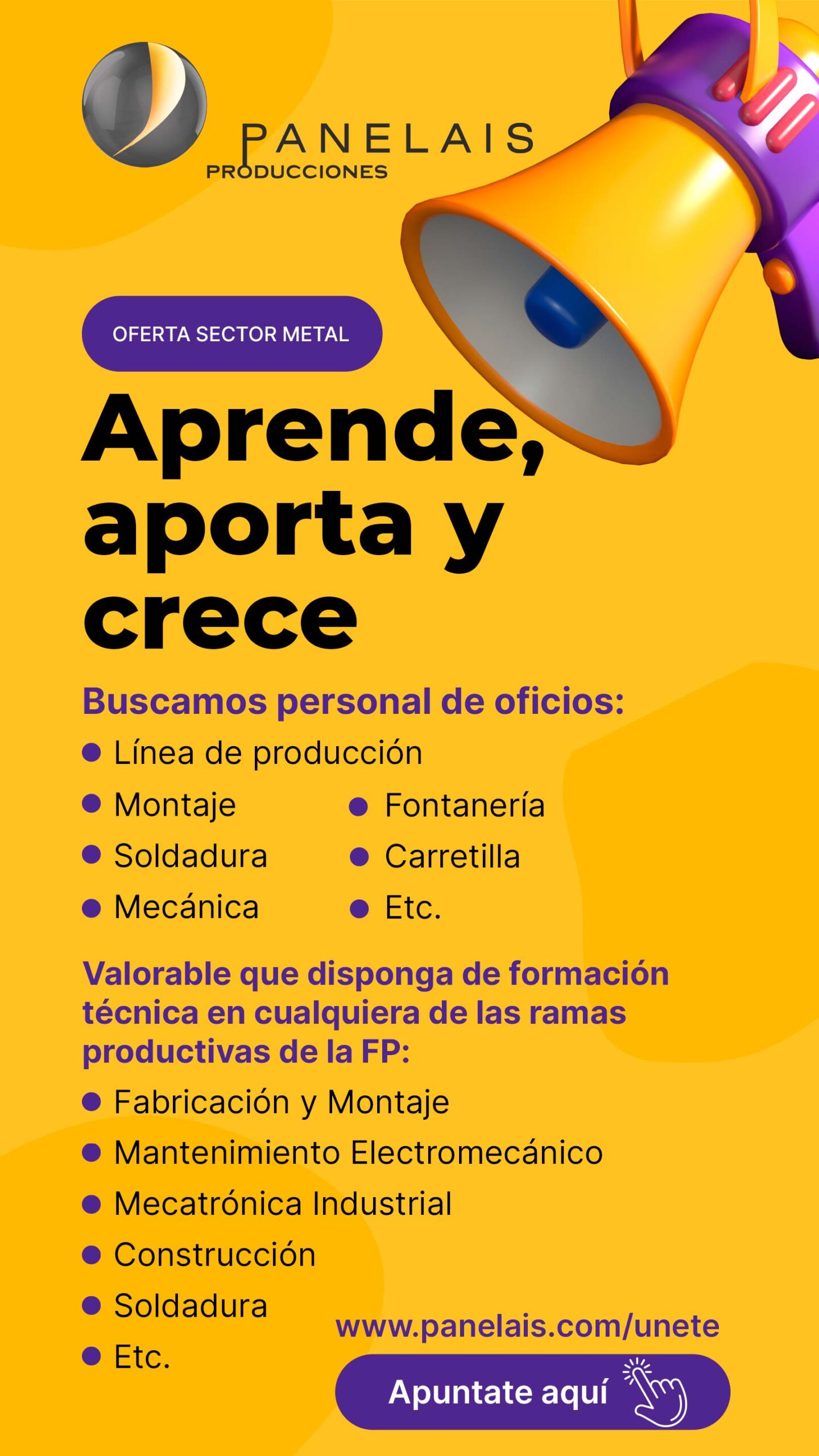 unete a panelais